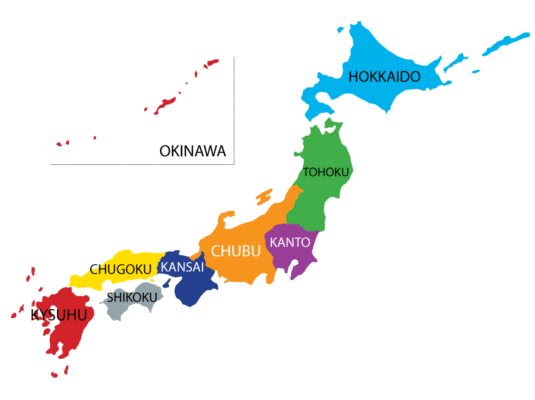 Mapa de Japón